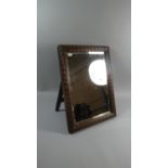 An Early/Mid 20th Century Easel Backed Oval Framed Mirror with Bevelled Glass, 49cm High