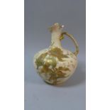 A Royal Crown Derby Blush Ivory Gilt Decorated Jug, 21.5cm High