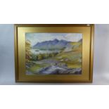 A Framed Watercolour Depicting Lake District View