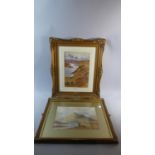 Two Framed Water Colours Depicting Highland Scenes