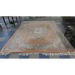 A Chinese Woollen Carpet Square on Pink Ground, 3m x 245cm