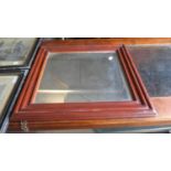 A Mahogany Framed Wall Mirror, 53cm x 51cm