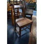 A 19th Century Hall Side Chair in Mahogany