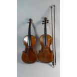 A Late 19th/Early 20th Century Spruce Violin with Paper Label Inner, 'Manufactured in Berlin,