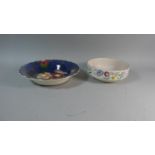 A Royal Doulton Floral Pattern Bowl and Poole Fruit Bowl