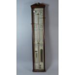 A Reproduction Limited Edition Admiral Fitzroy Wall Barometer No.757/2000 with Brass Vase Final,