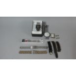 A Collection of Three Wrist Watches Including Timex Indiglo Together with Watchstraps etc