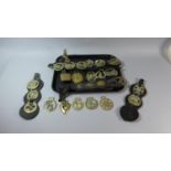 A Collection of Various Victorian and Later Horse Brasses Including Strap Inscribed J Kneen,