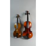 Two Modern Student Violins 'The Antoni' by John Hornby Skewes Model ACV30 4/4 and a Stenter