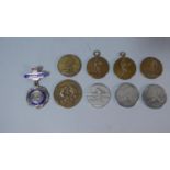 A Collection of Nine Various Vintage Sporting Medals c.1939-40 Including RAF