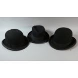 A Vintage Unitas Titfer and Two Bowler Hats