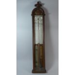 An Oak Cased Late 19th/Ear;y 20th Century Admiral Fitzroy Barometer, The Improved Fitzroy, 114cm