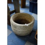 A Reconstituted Patio Planter, 36cm Diameter