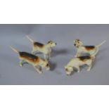 A Set of Four Beswick Fox Hounds, Second Version