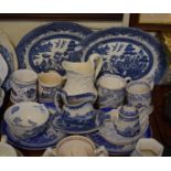 A Tray of Blue and White China