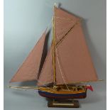 A Rigged Model of Topsail Cutter in the Style of the Falmouth Working Boat by John Pollard,