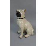 A 19th Century Study of a Seated Pug Dog, 25.5cm High