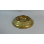 A Pressed Brass Advertising Ashtray For Courage Brewery, 21cm Diameter