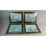 A Set of Four Peter Leath Seascape Prints