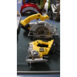 A DeWalt Circular Saw and Jigsaw