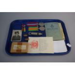 A Collection of WWII Ephera to Include Medals, Whistle, RAF Service and Release Books etc