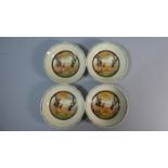 A Collection of Four Small Royal Doulton Series Ware 'Surfing' Pattern Bowls