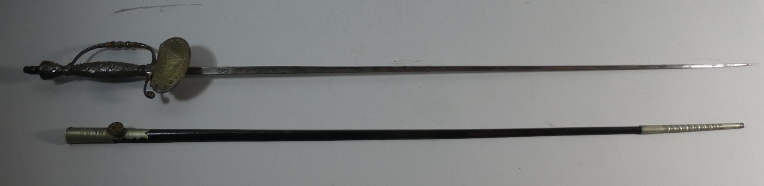 A Late Victorian Court Sword and Leather Scabbard by Cooling and Lawrance and Sons