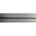 A 19th Century Thorn Wood Swordstick with 66cms Long Blade