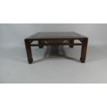 A Late 19th/Early 20th Century Chinese Hardwood Opium Table, 75x75x33cms Wide