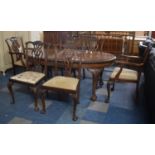 An Edwardian Mahogany Oval Extending Dining Table with Two Leaves (Winding Mechanism Removed)