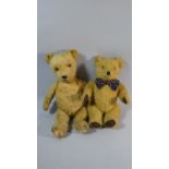 Two Vintage Teddy Bear Soft Toys, 42 and 34cms.