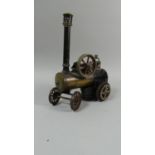 A Bing Live Steam Traction Engine Complete with Burner (Missing Chain, Front Axle Nut and Side