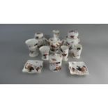 A Collection of Coalport Hong Kong Pattern China to Include Spill Vases, Ginger Jars, Trinket Dishes