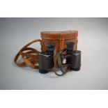 A Pair of Leather Cased Carl Zeiss Jena Binoculars, 8x24, no.1197659