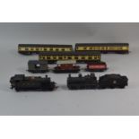 A Collection of OO Gauge Carriages, Goods Wagons Together with Bachmann Prairie Tank Locomotive 5585