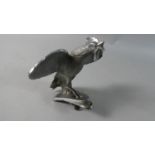 A Vintage Chromed Singer Bantam Car Mascot in the Form of a Cockerel, Reg no. 802072, 12cm Long