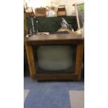 A Vintage Television, 42cm Wide