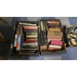 Two Boxes of 19th Century and Other Vintage Hard Back Books