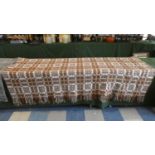 A Large Welsh Pattern Woollen Blanket with Geometric Design, 215cm Long