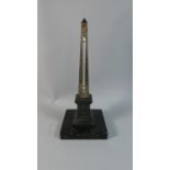 A Late 19th/Early 20th Century Novelty Desk Thermometer in the Form of Cleopatra's Needle