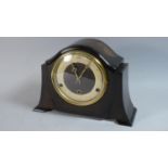 An Anvil Westminster Chime Art Deco Mantle Clock in Oak Case, Complete with Pendulum and Key, 35.5cm