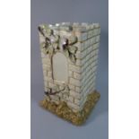 A Ceramic Novelty Vase in the Form of a Castle Tower, 28cm High