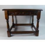A Rectangular Oak Occasional Table, 55cm Wide and 45cm high
