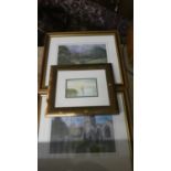 Two Framed Ayers Prints and One Other