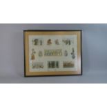 A Framed Illustrated London News Print, Christmas at Little-Peopleton Manor, 50cm Wide