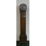 An Edwardian Smiths Oak Cased Grandmother Clock with Westminster Chime Movement, 131cm High