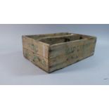 A Vintage Pine Two Division 'Flag Margarine' Two Division Carrying Box, 36cm Wide