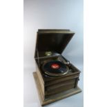 An Edwardian Columbia Grafonola Magic Note Wind Up Gramophone Player, Movement in Need of Attention