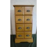 A Pine Four Drawer Chest. 41cm Wide