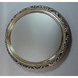 A Wall Hanging Mid 20th Century Oval Wall Mirror 54cm High